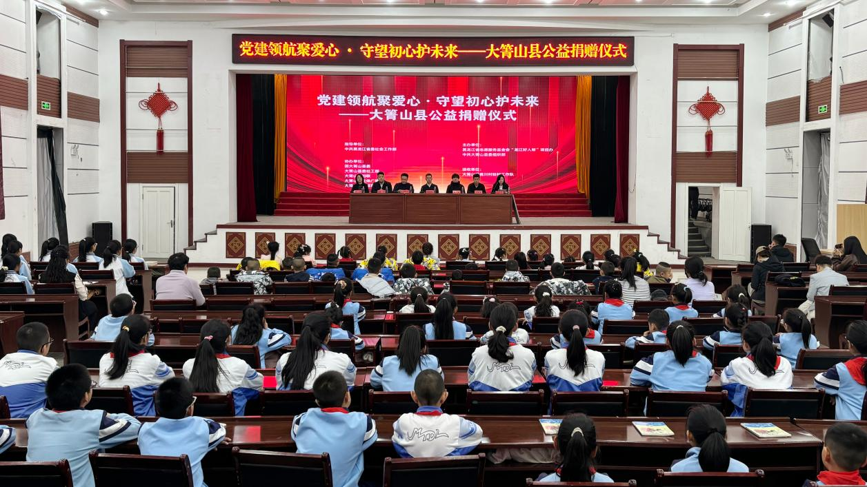 党建领航聚爱心·守望初心护未来—大箐山县公益捐赠仪式举行